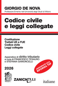 CODICE CIVILE E LEGGI COLLEGATE 2026. CON APPENDICE DI DIRITTO TRIBUTARIO