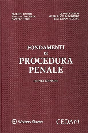 FONDAMENTI DI PROCEDURA PENALE