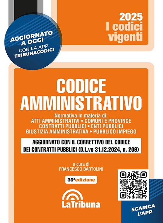 CODICE AMMINISTRATIVO. CON APP TRIBUNACODICI