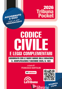 CODICE CIVILE E LEGGI COMPLEMENTARI