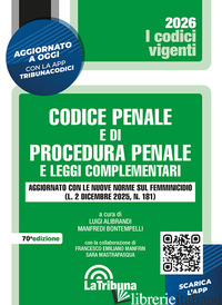 CODICE PENALE E DI PROCEDURA PENALE E LEGGI COMPLEMENTARI. EDIZIONE AGGIORNATA C