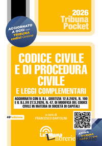 CODICE CIVILE E DI PROCEDURA CIVILE E LEGGI COMPLEMENTARI 2026