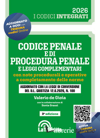 CODICE PENALE E DI PROCEDURA PENALE E LEGGI COMPLEMENTARI. CON NOTE PROCEDURALI 
