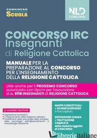 CONCORSO IRC. INSEGNANTI RELIGIONE CATTOLICA. MANUALE PER IL CONCORSO 2022. NUOV