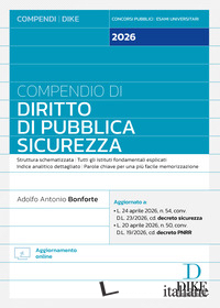 COMPENDIO DI DIRITTO DI PUBBLICA SICUREZZA 2026. CON AGGIORNAMENTO ONLINE