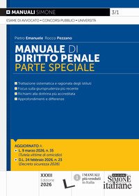 MANUALE DI DIRITTO PENALE. PARTE SPECIALE