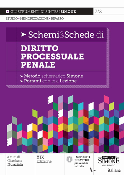 SCHEMI & SCHEDE DI DIRITTO PROCESSUALE PENALE