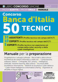 CONCORSO BANCA D'ITALIA 50 TECNICI. MANUALE PER LA PREPARAZIONE. CON ESPANSIONI 