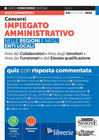 CONCORSI IMPIEGATO AMMINISTRATIVO NELLE REGIONI E NEGLI ENTI LOCALI. QUIZ CON RI