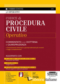 CODICE DI PROCEDURA CIVILE OPERATIVO. COMMENTATO CON DOTTRINA E GIURISPRUDENZA