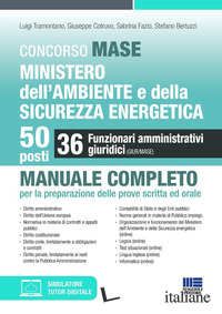CONCORSO MASE. MINISTERO DELL'AMBIENTE E DELLA SICUREZZA ENERGETICA. 50 POSTI. 3