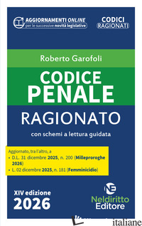 CODICE PENALE RAGIONATO 2026