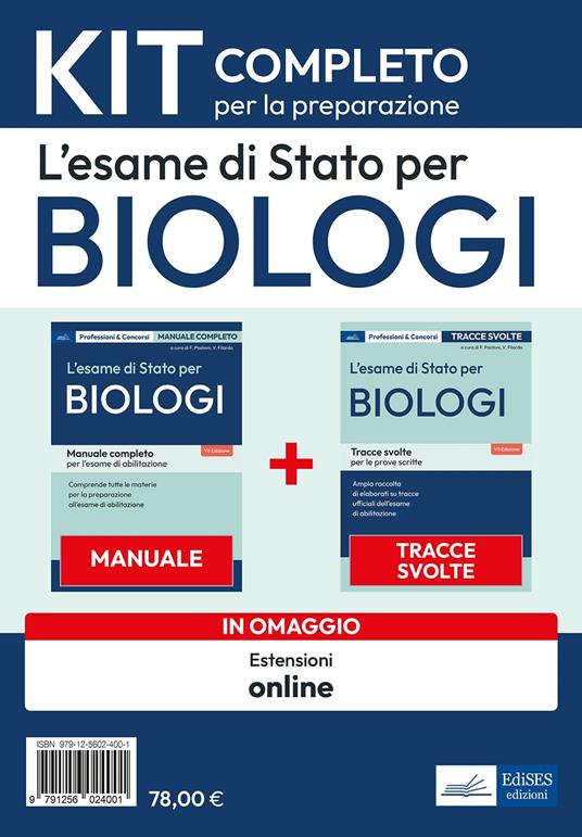 ESAME DI STATO PER BIOLOGI. KIT COMPLETO. CON ESPANSIONE ONLINE (L')