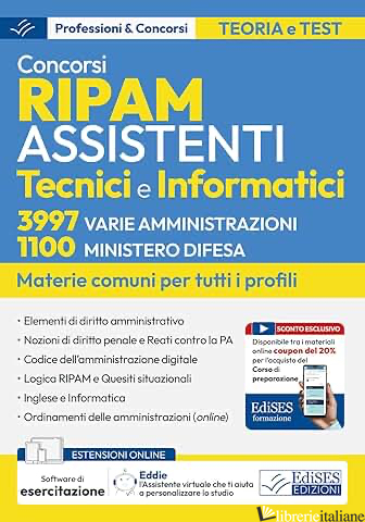 CONCORSI RIPAM PER ASSISTENTI TECNICI E INFORMATICI. 3997 VARIE AMMINISTRAZIONI.