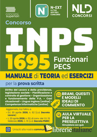 CONCORSO INPS 2026 1695 FUNZIONARI PECS PROVA SCRITTA. MANUALE DI TEORIA ED ESER