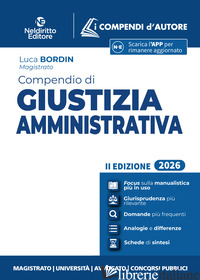COMPENDIO DI GIUSTIZIA AMMINISTRATIVA 2026. CON APP
