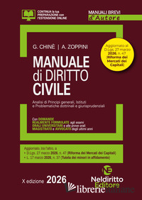 MANUALE BREVE DI DIRITTO CIVILE 2026. MANUALE PER ESAME ORALE AVVOCATO, CONCORSI