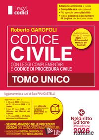 CODICE CIVILE E DI PROCEDURA CIVILE E LEGGI COMPLEMENTARI 2026 NORMATIVO PER IL 