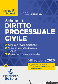 SCHEMI DI PROCEDURA CIVILE 2026