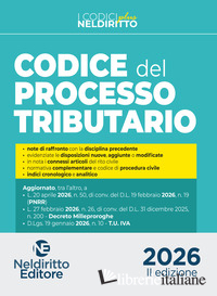 CODICE DEL PROCESSO TRIBUTARIO PLUS 2026