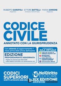 CODICE CIVILE ANNOTATO 2026-2027. ESAME AVVOCATO. NUOVA EDIZ.